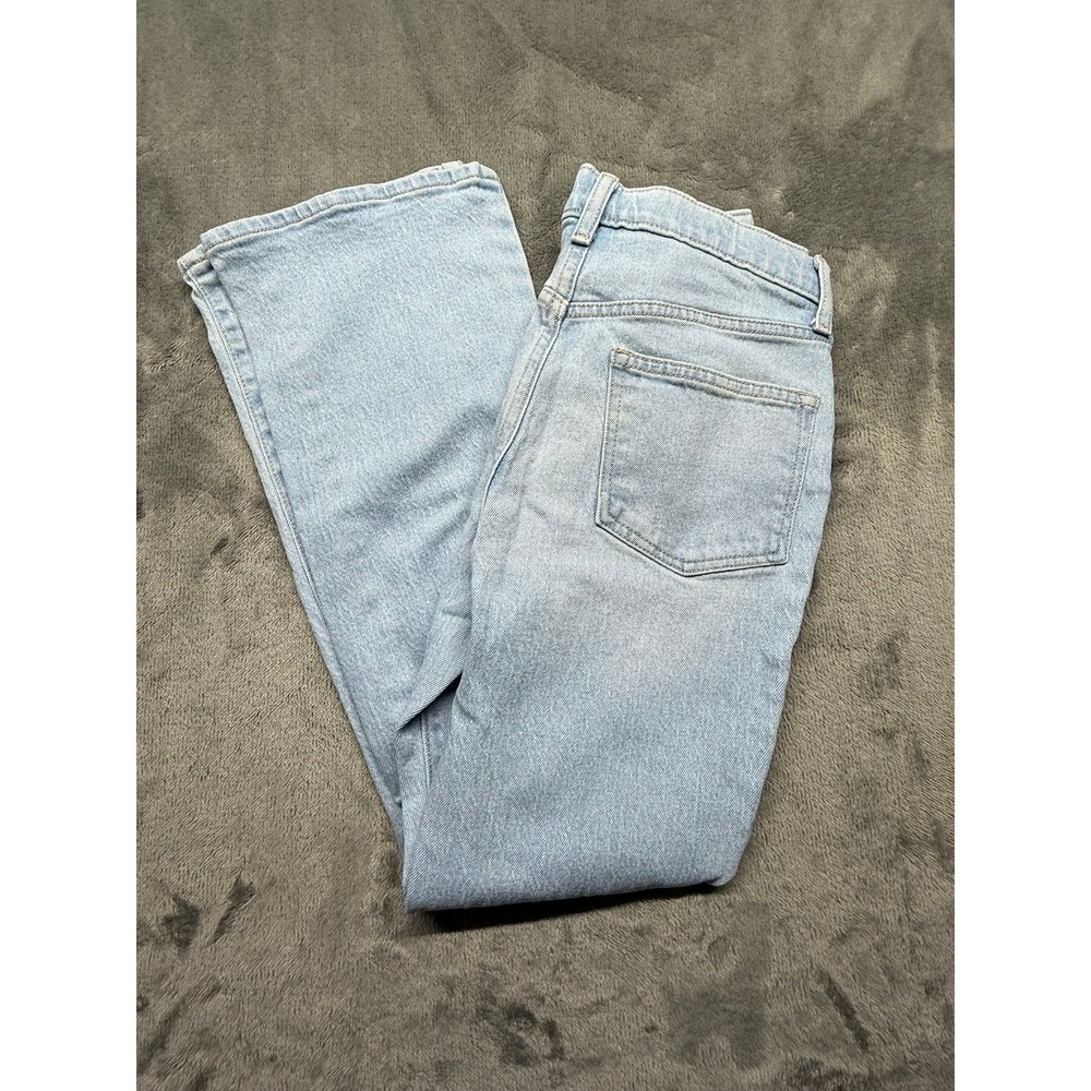 Old Navy G HR Flare Mandy Jeans Light Wash Distressed Ripped Girls Size 14